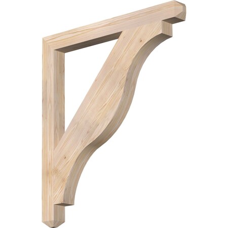 Ekena Millwork Funston Craftsman Smooth Bracket, Douglas Fir, 3 1/2"W x 38"D x 42"H BKT04X38X42FST04SDF